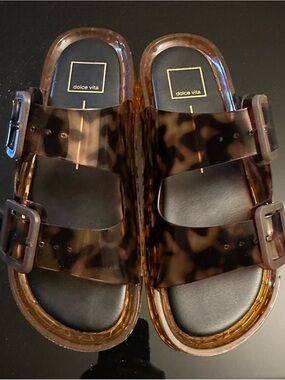 Dolce Vita Tortoiseshell Buckle Sandal